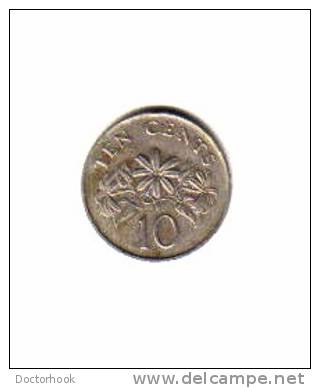 SINGAPORE    10  CENTS   1986  (KM# 51) - Singapore