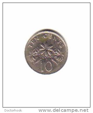 SINGAPORE    10  CENTS   1989  (KM# 51) - Singapour