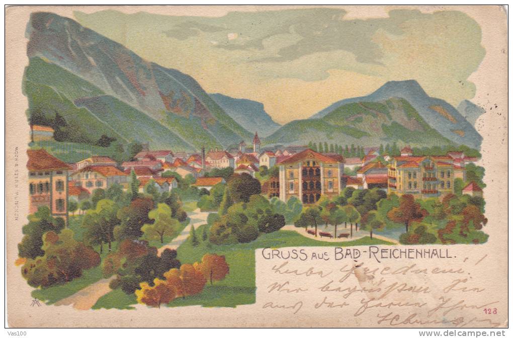 BAD REICHENHALL,1903 SENT TO MAIL. - Bad Reichenhall