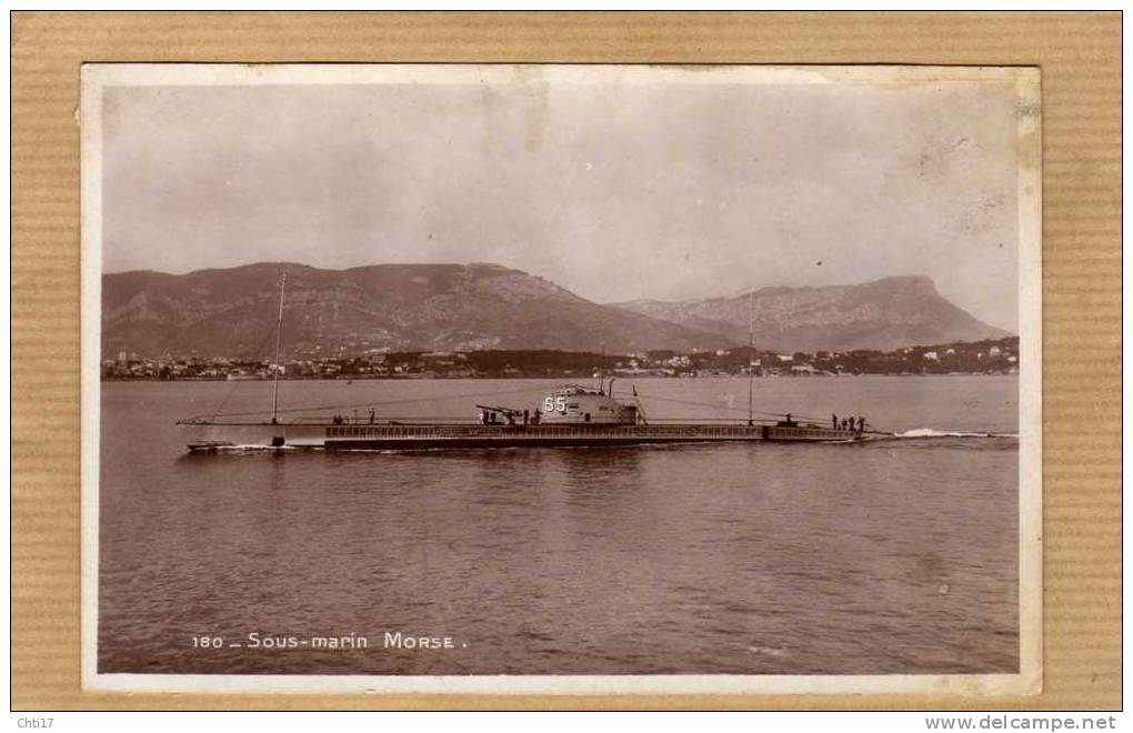 SOUS MARINS  1950  LE MORSE  EDITION BOUVET SOURD A  TOULON CIRC NON - Submarines