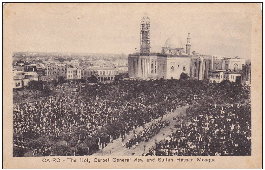 The Holy Carpet General View & Sultan Hassan Mosque, Cairo, Egypt, Africa, 1900-1910s - Cairo