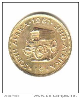 SOUTH AFRICA    1  CENT   1961 (KM# 57) - Sudáfrica