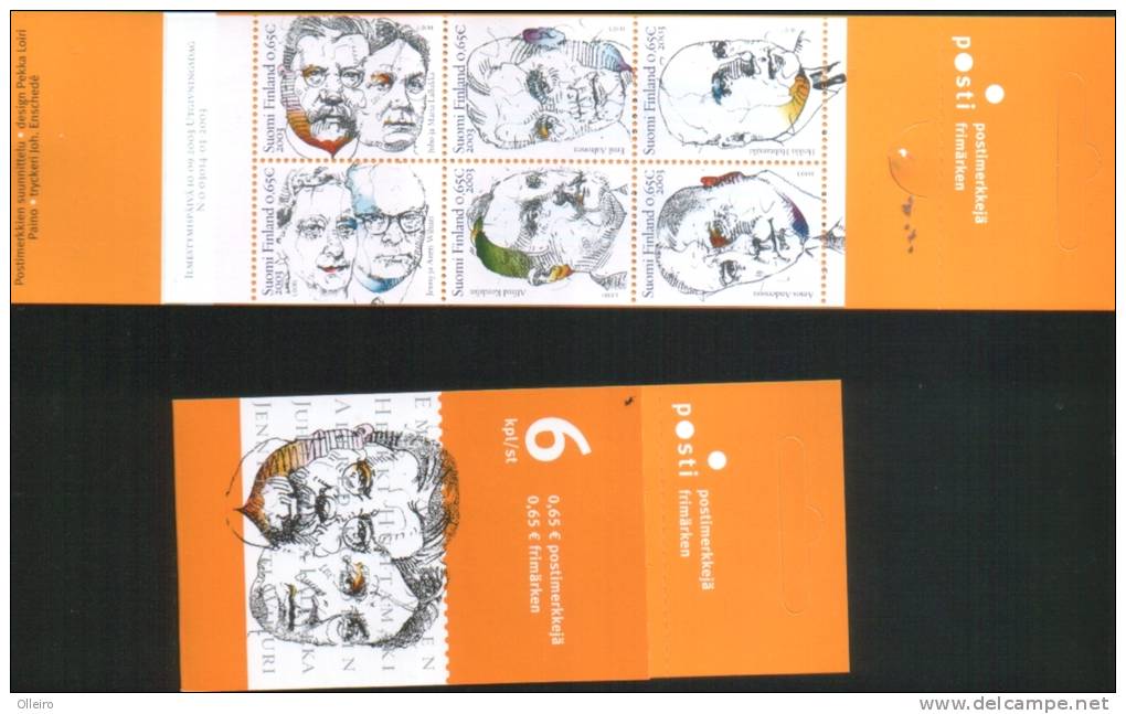 Finlandia Finland 2003 Booklet Finnish Patrons - Carnet Mecenati Finlandesi 6v ** MNH - Unused Stamps