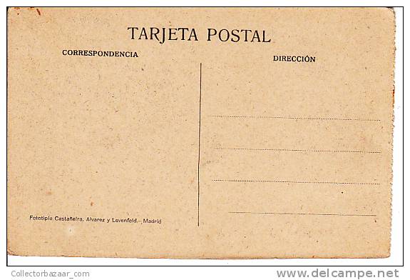 Tarjeta Postal Domecq Jerez Barriles Firmados Por Rey Y Reina Kings Spain Cognac Vins Postcard Ca1900 [W3_0545] - Cádiz