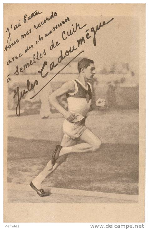 SPORTS - ATHLÉTISME - Jules LADOUMEGUE Avec Ses Chaussures à Semelle De Cuir - Atletica