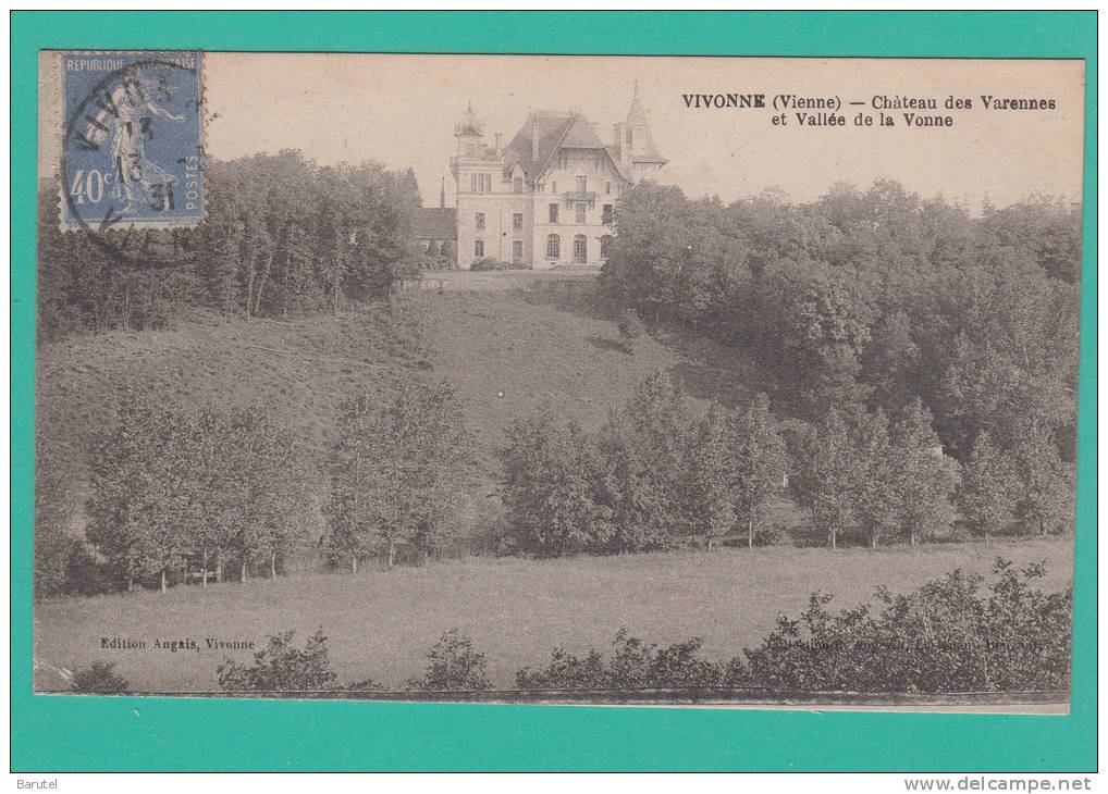 VIVONNE --> Château Des Varennes Et Vallée De La Vonne - Vivonne