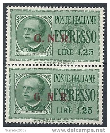 1943-44 RSI ESPRESSO BRESCIA 1,25 LIRE II III TIPO VARIETà LEGGI MNH ** - RSI031 - Poste Exprèsse