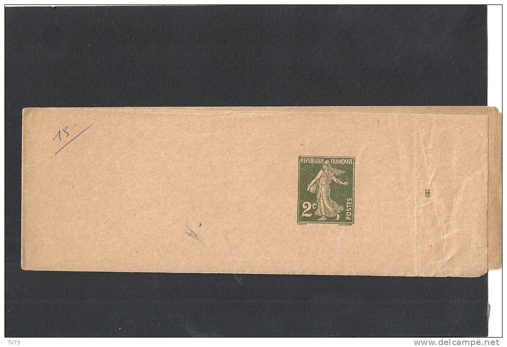 EB015 - Entier Postal Bande Journal Semeuse 2c - N° Imprimé 709 - Streifbänder