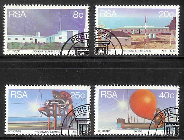 SOUTH AFRICA 1983 CTO Stamp(s)Weather Stations 626-629 #3564 - Oblitérés