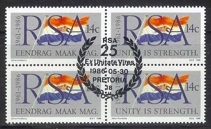 SOUTH AFRICA 1986 CTO Stamp(s) Republic Block 687-688 #3580 - Oblitérés