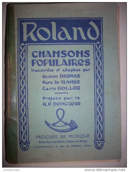 - Chansons Populaires - Procure De Musique -  Saint Leu La Forêt - Roland - Partitions Musicales - - Musica