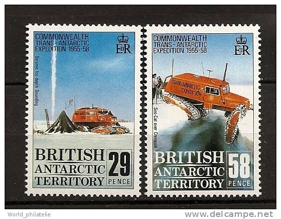 Antarctique Britanique BAT 1988 N° 170 / 1 ** Commonwealth, Sondage Sysmique, Neige, Banquise, Crevasse, Chenillette - Autres & Non Classés