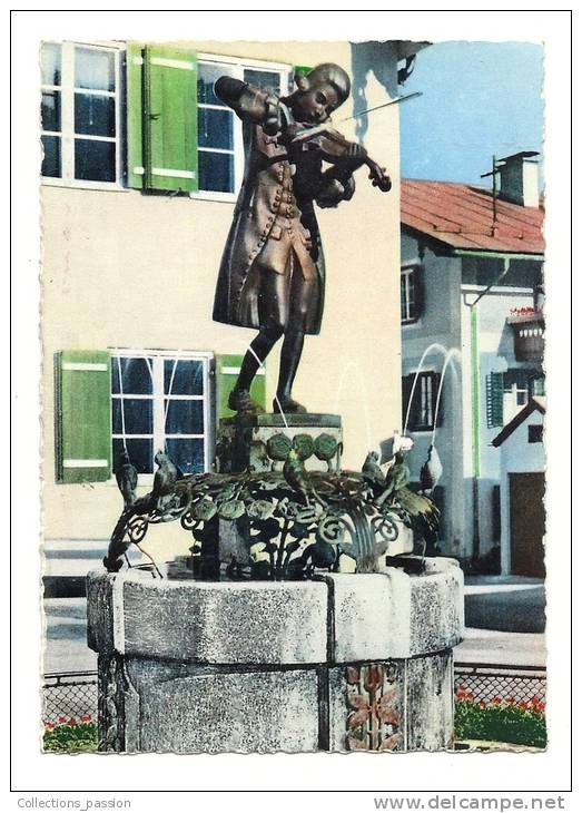 Cp, Sculptures, Mozartbrunnen In St-Gilden (Autriche) Am Wolfgansee - Sculptures