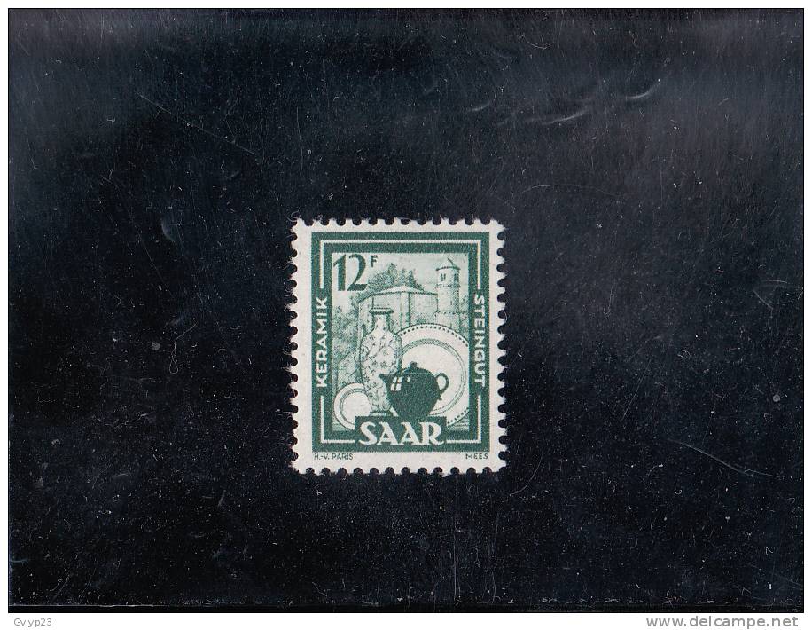 CéRAMIQUE  12F VERT FONCé NEUF ** N° 259 YVERT ET TELLIER 1949-50 - Unused Stamps