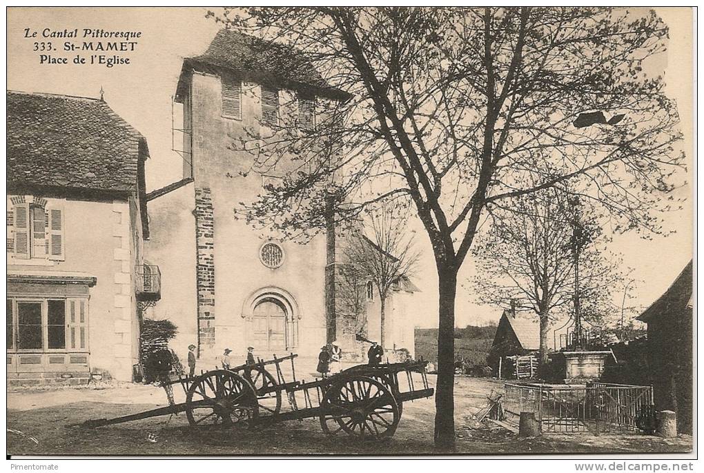 SAINT MAMET PLACE DE L'EGLISE CARRIOLE - Saint-Mamet-la-Salvetat