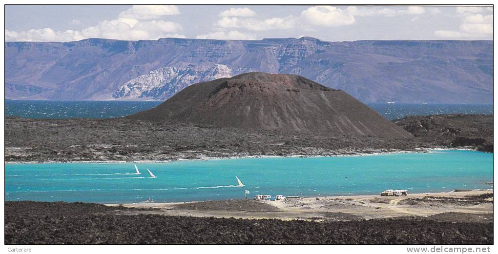 DJIBOUTI,afrique De L´est,au Bord De La Mer Rouge,prés De La Somalie,GHOUBET EL KHARAB,MONTAGNE VOLCANIQUE,CRATERE - Dschibuti