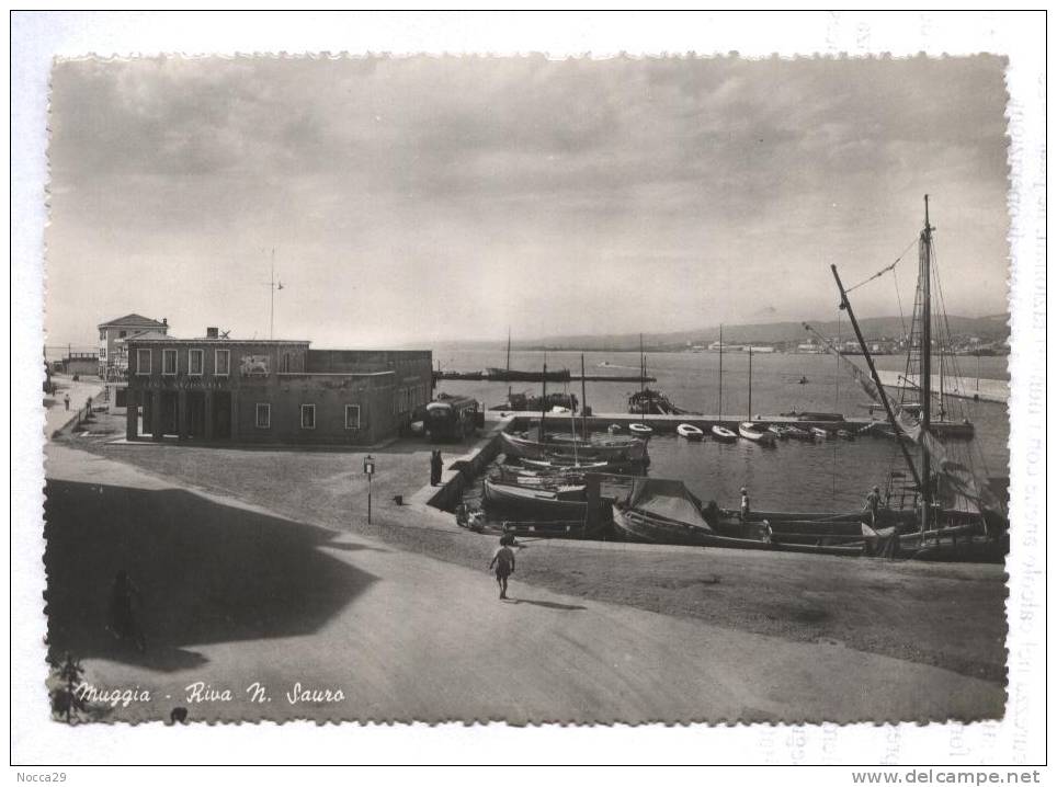 TRIESTE A 1952 MUGGIA - RIVA N. SAURO. AL RETRO AFFRANCATURA CON VISTO DI CENSURA - Storia Postale