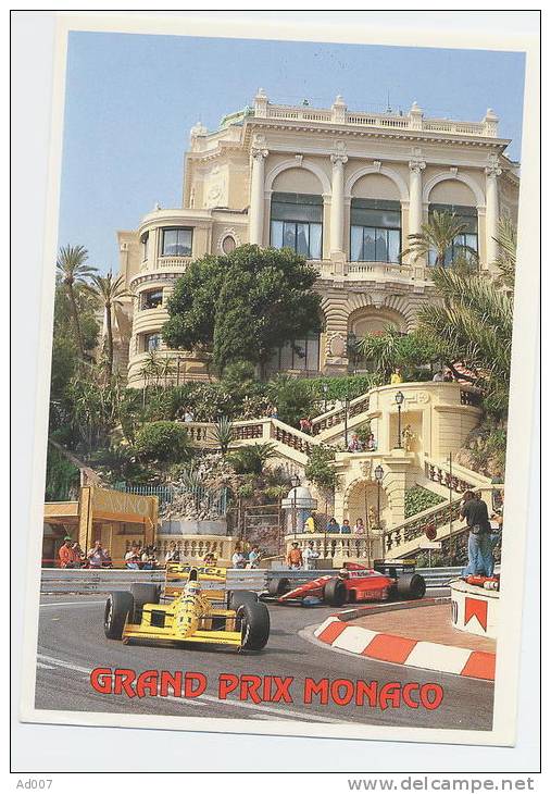 Formule 1 - CP - Monte Carlo - Grand Prix De Monaco - Voitures F1 Jaune Et F1 Rouge (Ferrari) - Camion, Tir