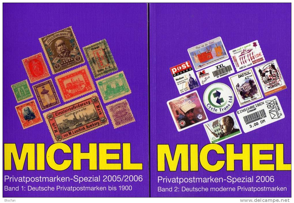 PRIVATPOST Michel Katalog 2006 Neu 64€ Band1+2 Privatpostmarken Bis 1900 Moderne Deutsche Post 1998 Catalogue Of Germany - Catalogues