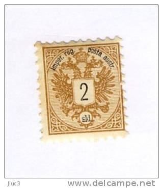 ZAutLA2 -  LEVANT AUTRICHIEN 1883  - AUSTRIAN LEVANT  -  Le  Bon  TIMBRE  SG 14  Neuf**  -  MNH  -  2s Brown - Oostenrijkse Levant