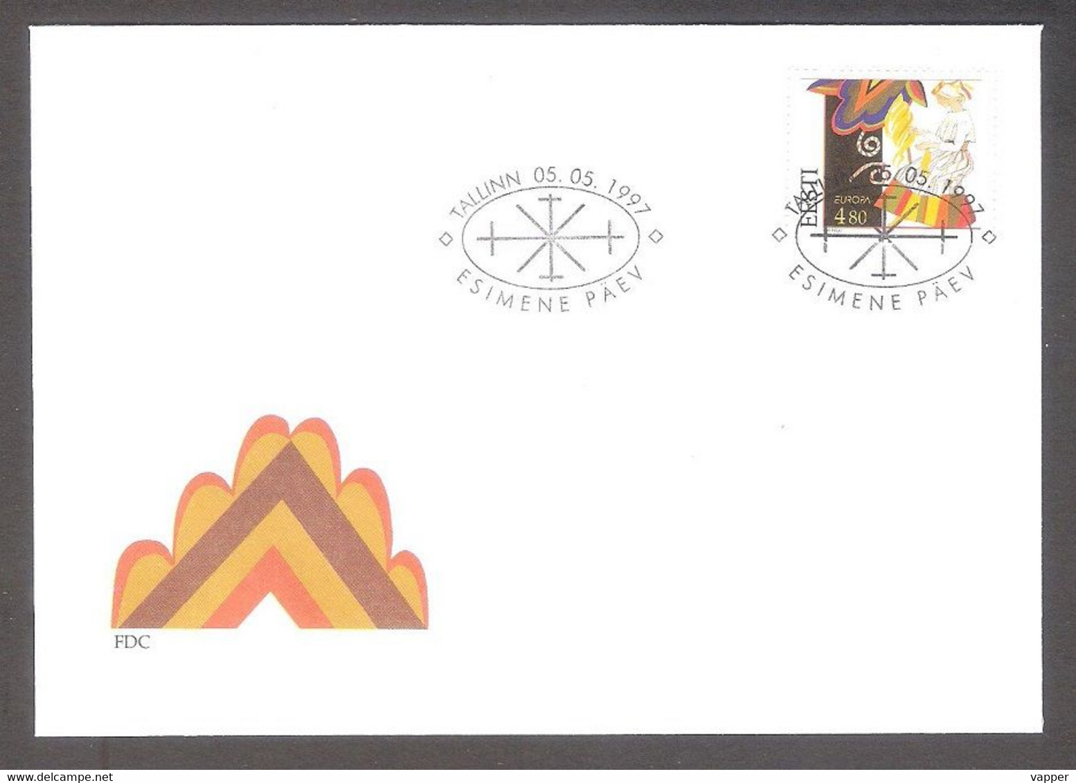 Europa Estonia 1997  Stamp FDC EUROPA. Fairy-tale Mi 301 - 1997