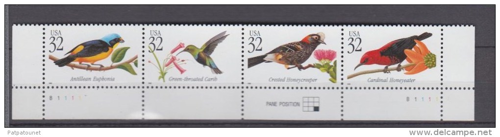 Etats Unis YV 2761/4 N 1998 Colibris - Kolibries