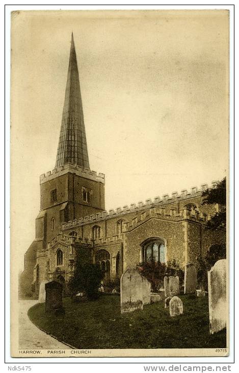 HARROW ON THE HILL : PARISH CHURCH - Middlesex