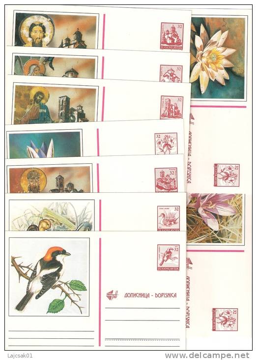 Yugoslavia 1992. Complete Set Of The 13th Serial Of The Postal Stationery Card ,mint,9 Pcs. - Postal Stationery