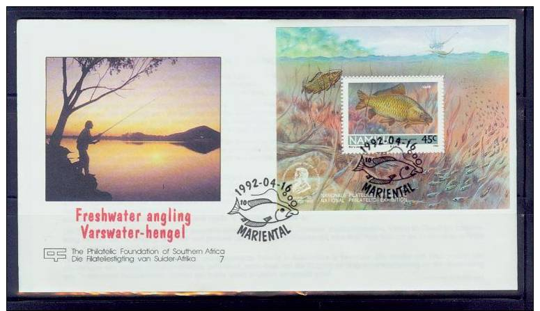 Namibia/ 1992 Rarely  Fishes S/s+fdc /very Nice - Pesci