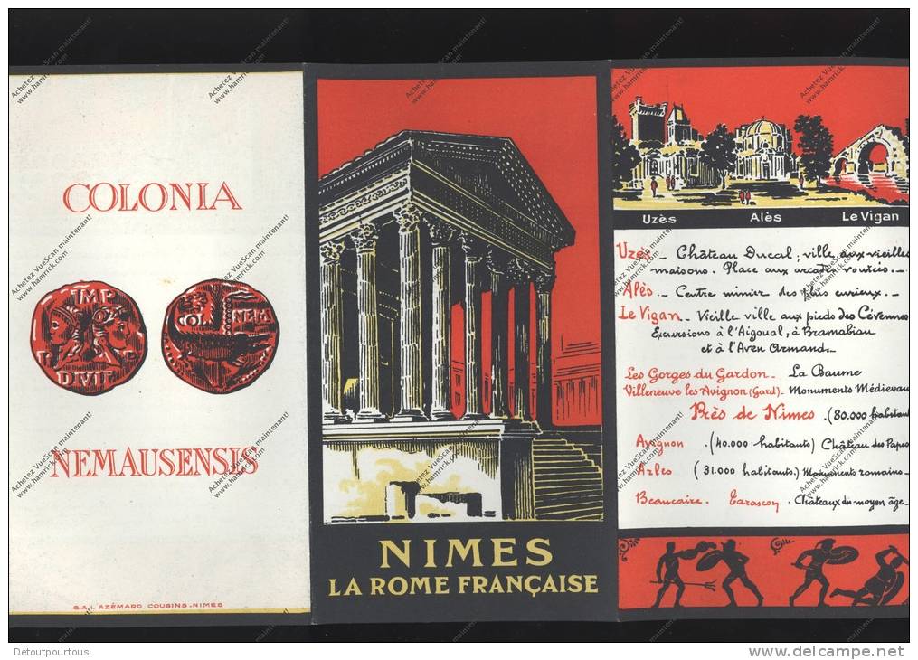Dépliant Touristique  NIMES La Rome Française - Advertising