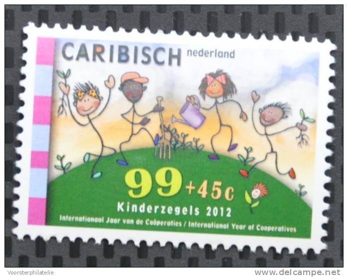 CARIBISCH NEDERLAND 2012 ++  SERIE ++ KINDERZEGELS CHILDREN ENFANTS MNH POSTFRIS ** - Curaçao, Nederlandse Antillen, Aruba