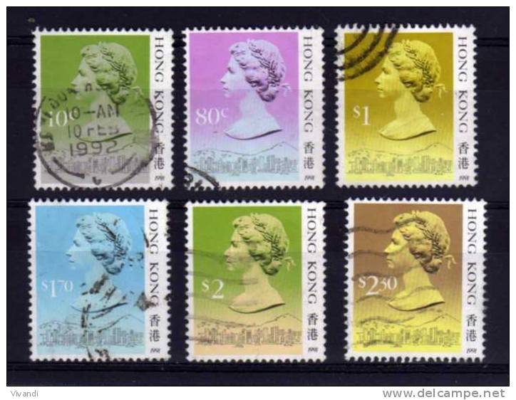 Hong Kong - 1991 - Definitives "1991" Imprint Date (Part Set) - Used - Used Stamps