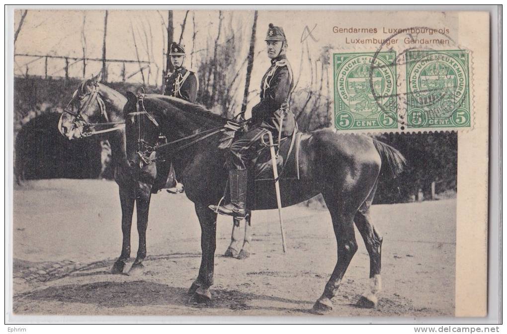 Luxembourg - Gendarmes Luxembourgeois - Luxemburger Gendarmen 1912 - Aloyse Anen - Other & Unclassified