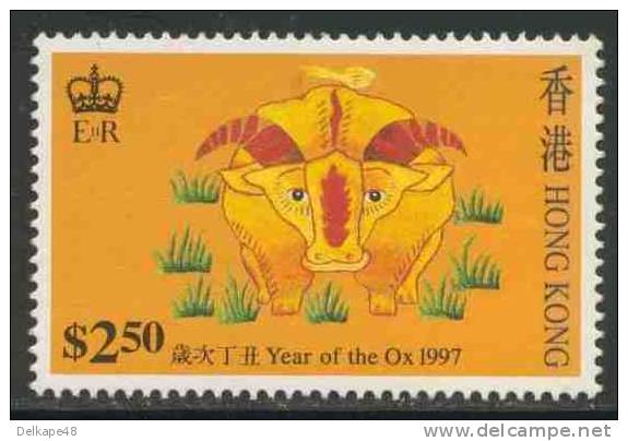 Hongkong 1997 Mi 786 ** “Year Of The Ox” - Embroidery Designs / Stickereien / Broderie / Borduurwerk - Astrologie