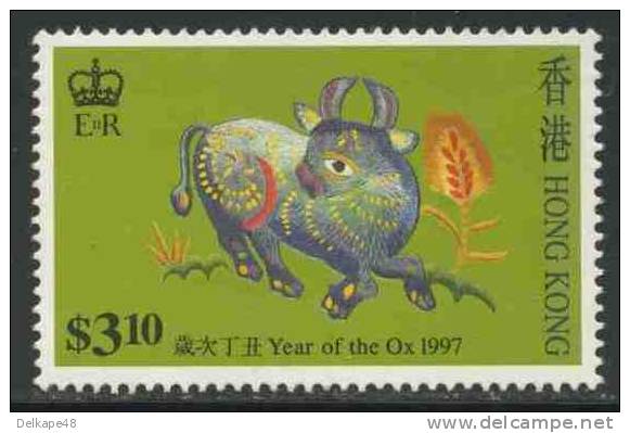 Hongkong 1997 Mi 787 ** “Year Of The Ox” - Embroidery Designs / Stickereien / Broderie / Borduurwerk - Astrologie