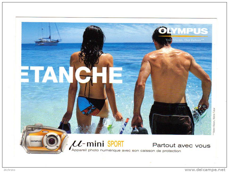 Natation: Publicite Appareil Photo Olympus, Etanche (12-4392) - Swimming