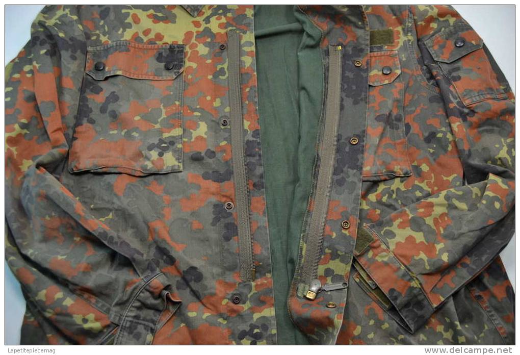 Veste L Large (175-185 GR11) Camouflage Allemand FLECKTARN (camo) Idéal Chasse, Airsoft / Paintball. - Uniform