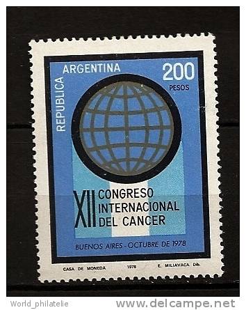 Argentine Argentina 1978 N° 1142 ** Sante, Lutte Contre Le Cancer, Symbole, Congrès - Neufs