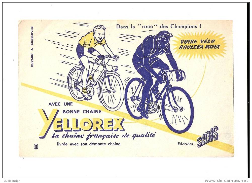 Dans  La  " Roue "  Des  Champions  -  Chaine  YELLOREX  Livrée  Avec Son  Démonte  Chaînne - C