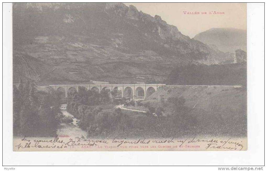 CPA-11-1907-AXAT-VALLEE DE L'AUDE-LE VIADUC VUE PRISE VERS LES GORGES DE St-GEORGES - Axat