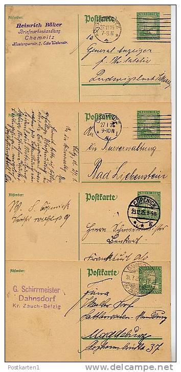 DR P204I  8 Postkarten Orte Chemnitz Bis Ellrich 1925-28  Kat. 12,00 € - Cartes Postales