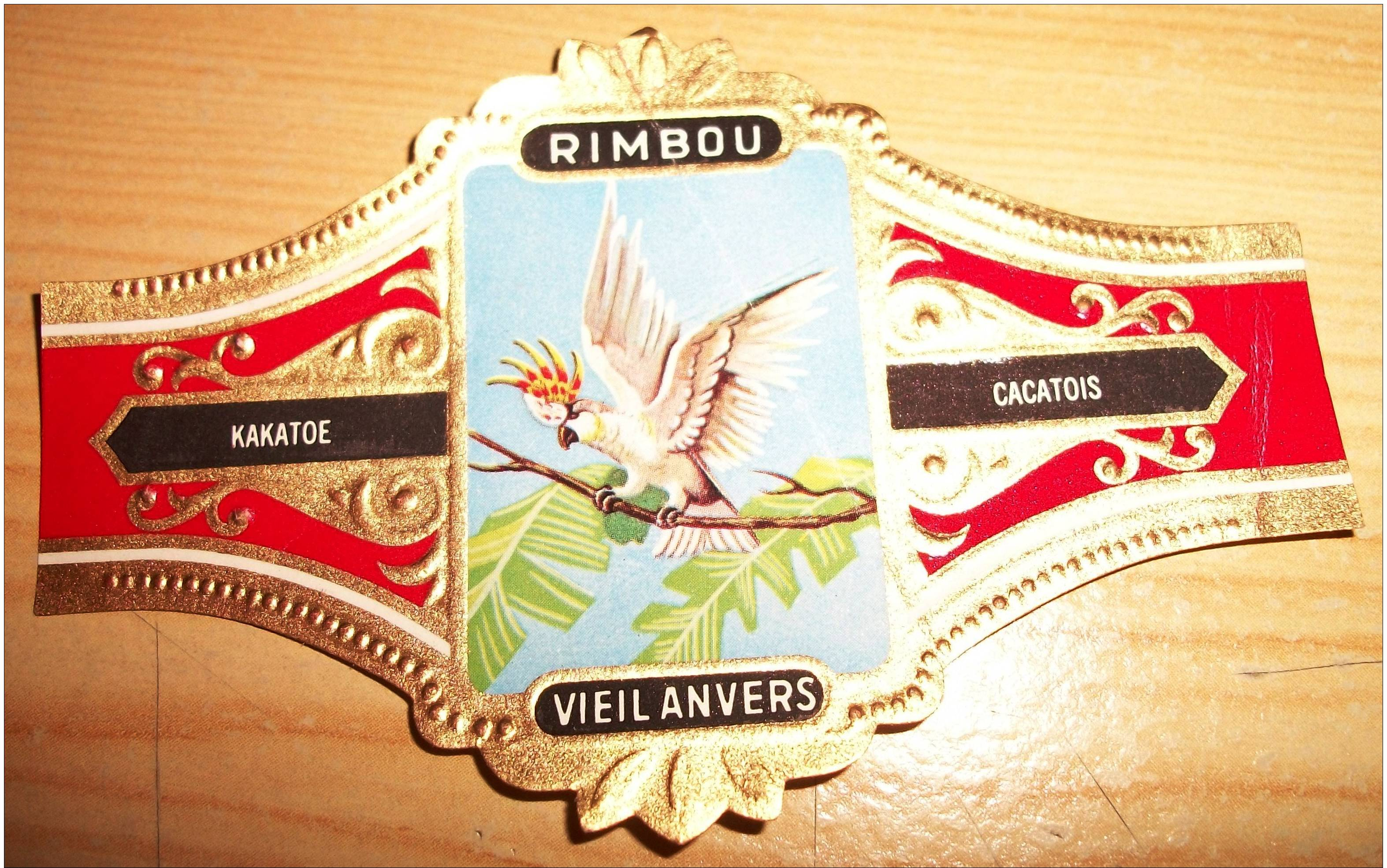 BAGUE DE CIGARE - VIEIL ANVERS - RIMBOU - SERIE OISEAUX - VOGELS - N°27 - CACATOES - Bagues De Cigares