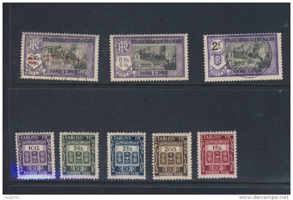 INDE LOT 1/4 DE COTE  Yvert N° NEUF - Other & Unclassified