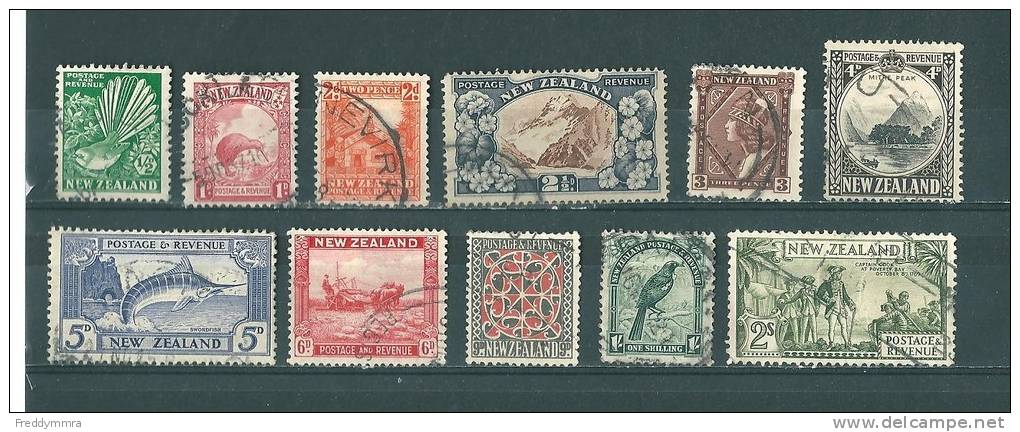 N. Zélande: Lot Entre 193 Et 205 Oblit - Collections, Lots & Séries