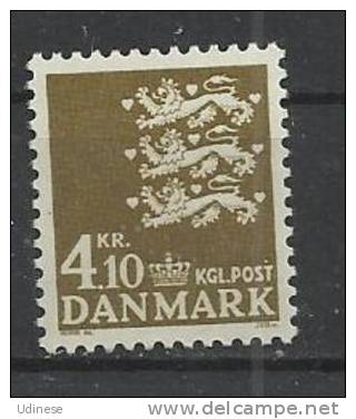 DENMARK 1970 - DEFINITIVE - COAT OF ARMS  4.10 - MNH MINT NEUF NUEVO - Unused Stamps