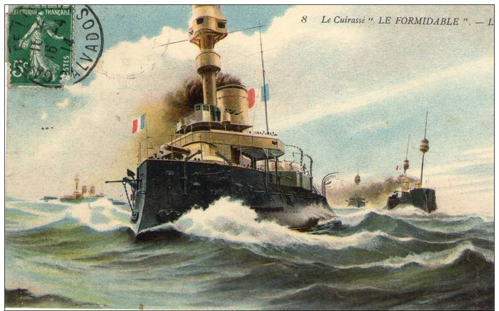 Bateau Cuirassé, Le Formidable - Guerre