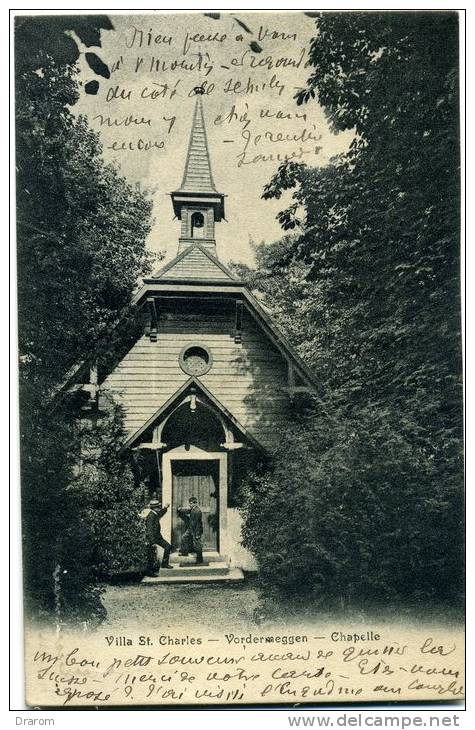 Suisse CPA Voyagée 1906 Villa St Charles Vordermeggen Chapelle - Chapelle