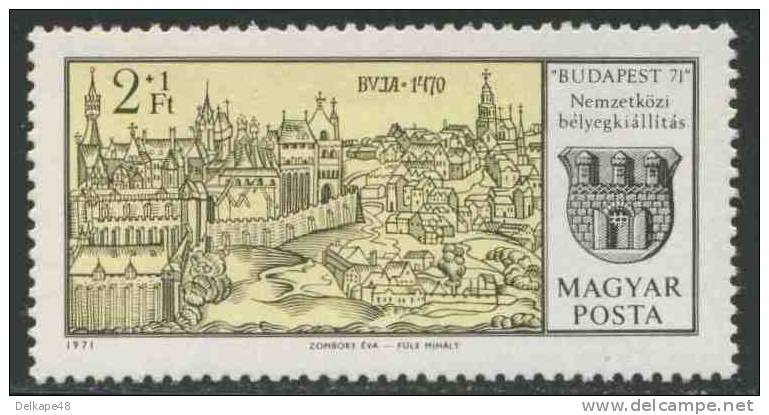 Hungary Ungarn 1971 Mi 2646 A ** Buda (1470)  Coat Of Arms / Stadtwappen / Armoiries - Postzegels