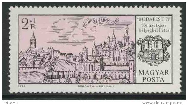 Hungary Ungarn 1971 Mi 2647 A ** Buda (1600) Coat Of Arms / Stadtwappen / Armoiries - Postzegels