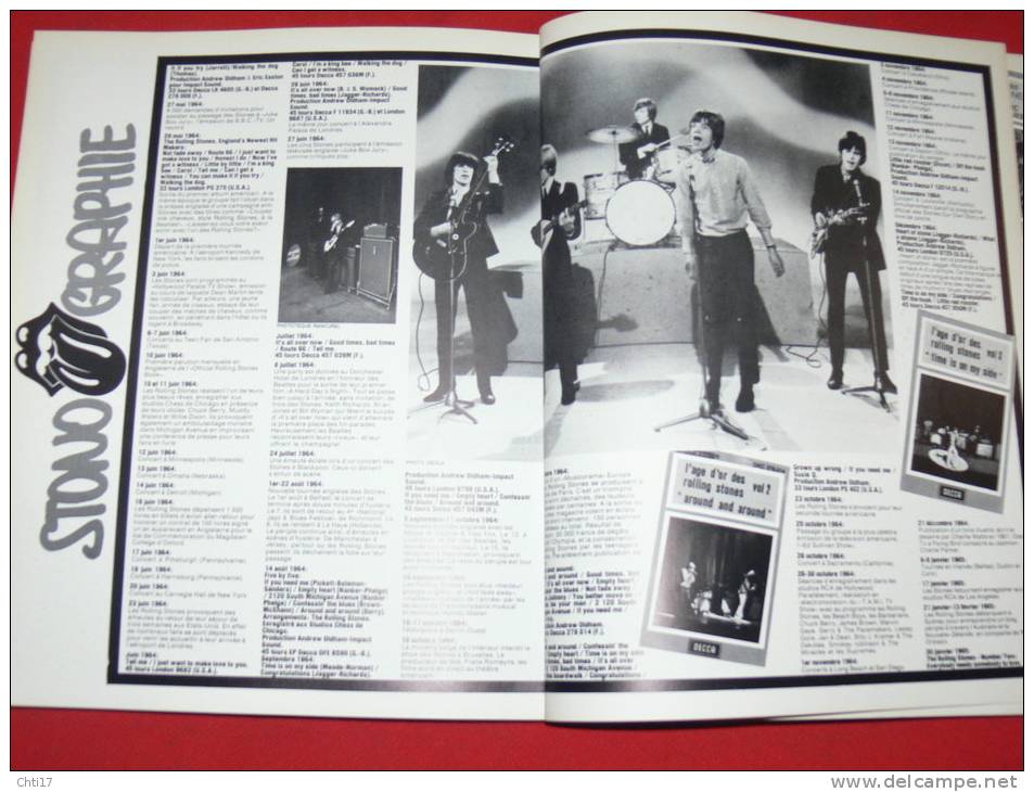 ROLLING STONES  BIOGRAPHIE DEPUIS 1963 AVEC  400 PHOTOS ET DISCOGRAPHIE EDIT ALBIN MICHEL ROCK&FOLK EN 1978